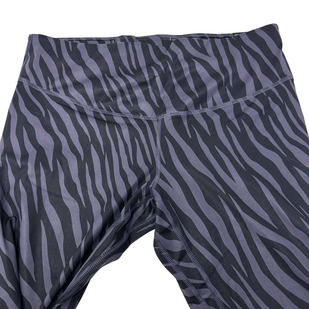 NIKE ONE TIGHT FIT Zebra Print Performance Leggings 1X NWT DC5458-573 Training - Picture 3 of 8